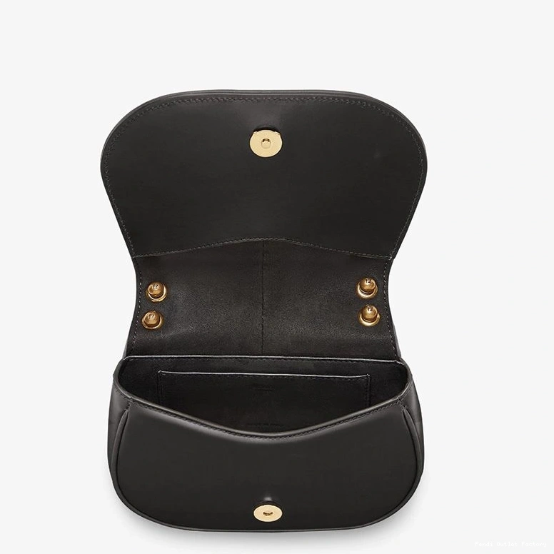 Affordable HOT Bag Calf Fendi Leather C'mon In Mini Black 0821